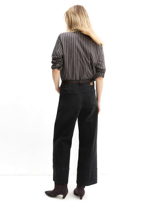 Emme Marella Pantalone In Denim - Jeans Donna - Nero
