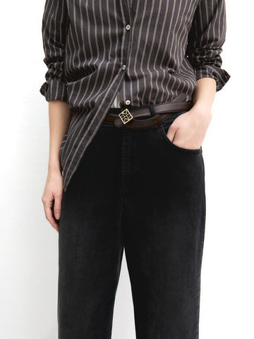 Emme Marella Pantalone In Denim - Jeans Donna - Nero