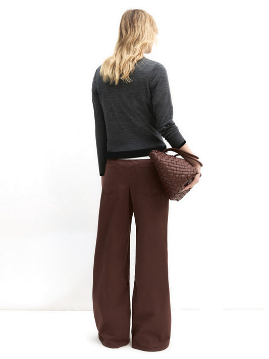 Emme Marella Pantalone Lungo - Pantaloni Donna - Marrone