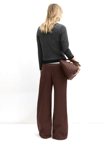 Emme Marella Pantalone Lungo - Pantaloni Donna - Marrone
