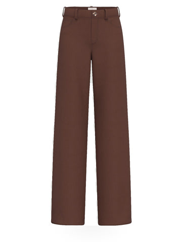 Emme Marella Pantalone Lungo - Pantaloni Donna - Marrone