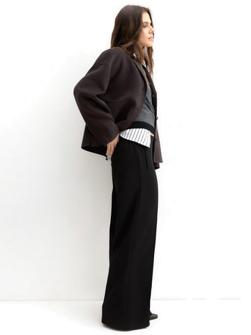 Emme Marella Pantalone Lungo - Pantaloni Donna - Nero