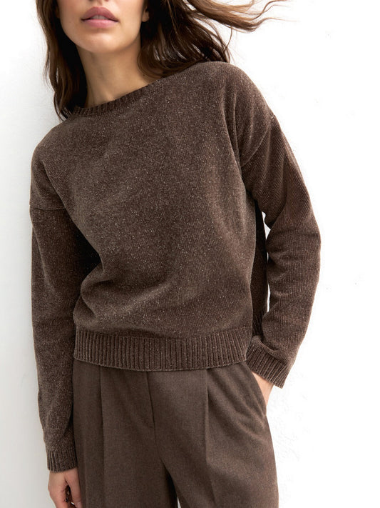 Emme Marella Maglia-Canottiera-Top - T-Shirt Donna - Marrone