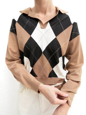 Emme Marella Maglia-Canottiera-Top - Maglieria Donna - Cammello