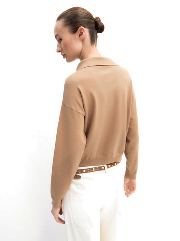 Emme Marella Maglia-Canottiera-Top - Maglieria Donna - Cammello