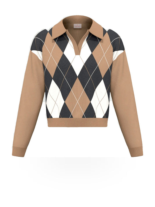 Emme Marella Maglia-Canottiera-Top - Maglieria Donna - Cammello