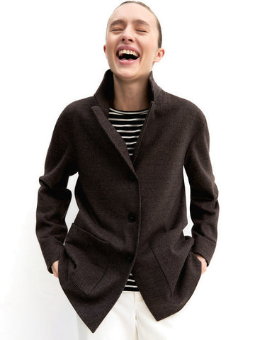 Emme Marella Giacca In Jersey - Capospalla Donna - Marrone