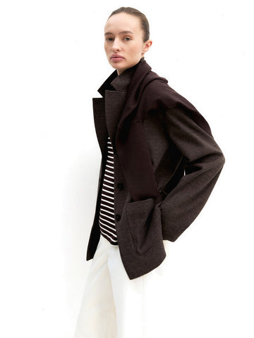 Emme Marella Giacca In Jersey - Capospalla Donna - Marrone