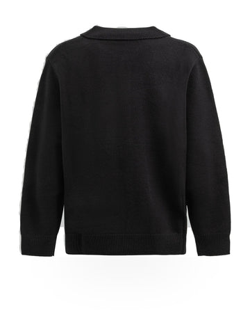 Gaelle Cardigan Collo Camicia - Maglieria Uomo - Nero