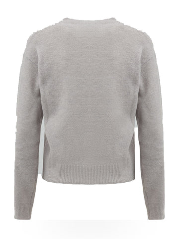 Gaelle Pullover Manica Lunga Con Logo Embossed - Maglieria Donna - Grigio