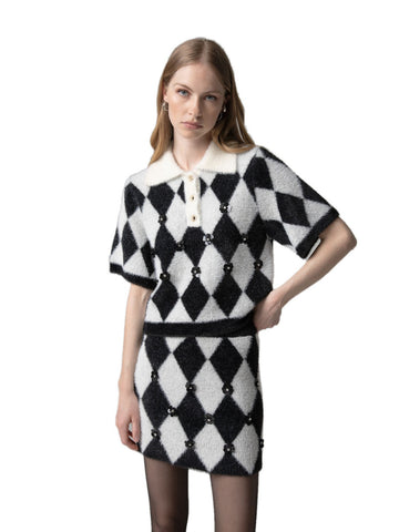 Gaelle Gonna Con Applicazioni - Gonne Donna - Nero