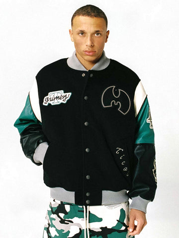 Grimey Tical X Grimey Baseball Jacket - Capospalla Uomo - Nero