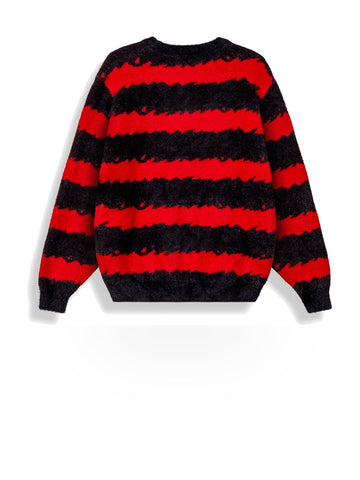 Grimey Rise Above Flames Mohair Sweater - Maglieria Uomo - Rosso