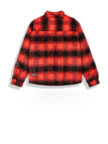 Grimey Wild One Padded Overshirt - Camicie Uomo - Rosso