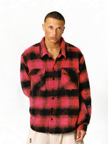 Grimey Wild One Padded Overshirt - Camicie Uomo - Rosso