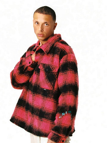 Grimey Wild One Padded Overshirt - Camicie Uomo - Rosso