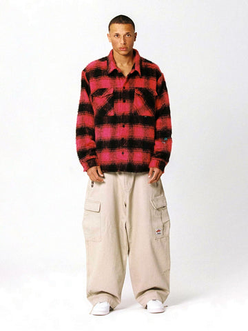 Grimey Wild One Padded Overshirt - Camicie Uomo - Rosso