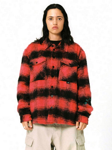 Grimey Wild One Padded Overshirt - Camicie Uomo - Rosso