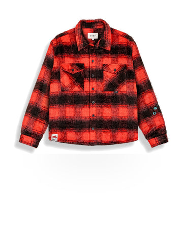 Grimey Wild One Padded Overshirt - Camicie Uomo - Rosso
