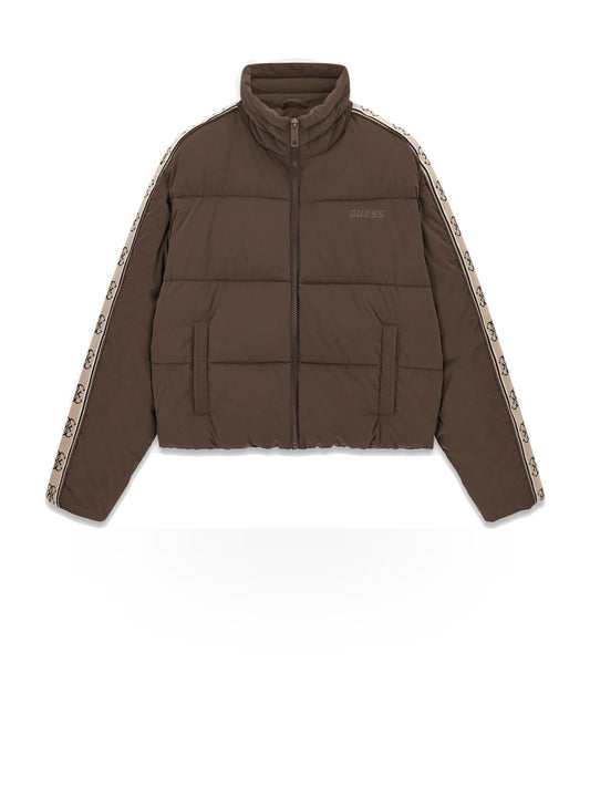 Guess Athleisure New Jean Puffer Jacket - Capospalla Donna - Marrone