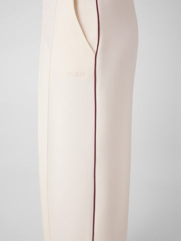 Guess Athleisure Sibilla Straight Leg Pant - Pantaloni Donna - Vanilla Cream