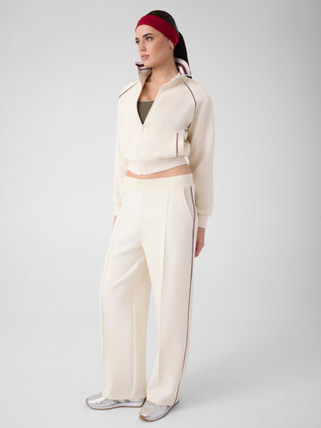 Guess Athleisure Sibilla Straight Leg Pant - Pantaloni Donna - Vanilla Cream
