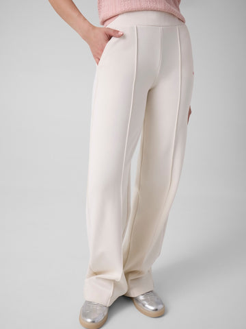 Guess Athleisure Fabrizia Wide Leg Pant - Pantaloni Donna - Cream White