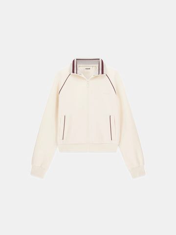 Guess Athleisure Sibilla Full Zip Sweatshirt - Felpe Donna - Vanilla Cream