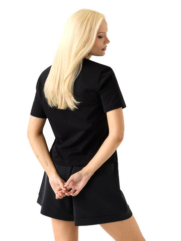 Guess Athleisure Agena Ss T-shirt - T-Shirt Donna - Nero