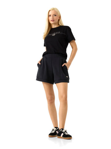Guess Athleisure Agena Ss T-shirt - T-Shirt Donna - Nero