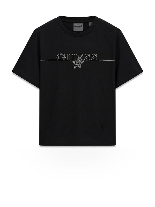 Guess Athleisure Agena Ss T-shirt - T-Shirt Donna - Nero