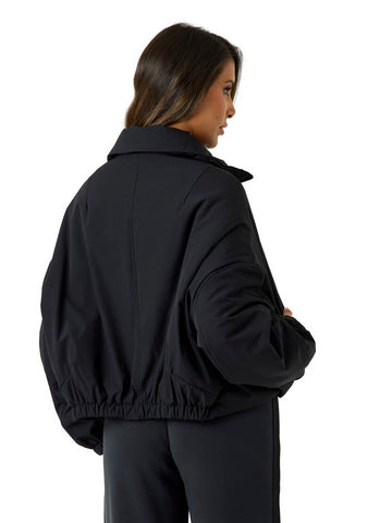 Guess Athleisure Rhea Padded Zip Jacket - Capospalla Donna - Nero