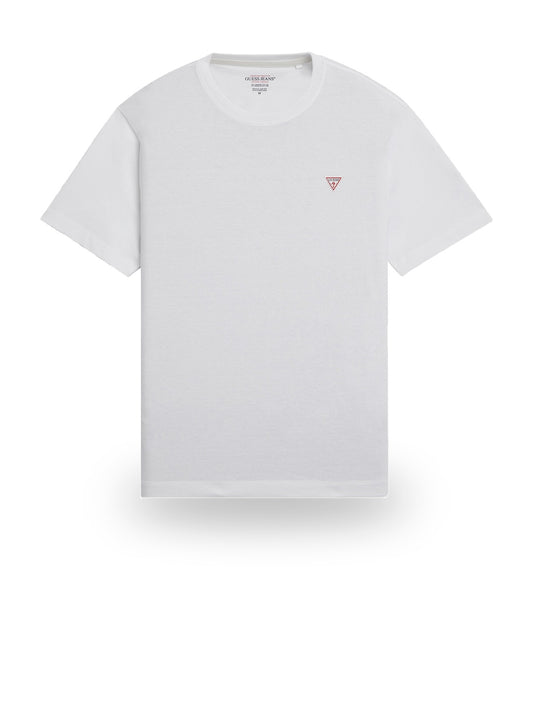 Guess Jeans Gj Ss Cn Os Mini Triangle Tee - T-Shirt Uomo - Bianco