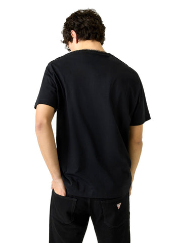 Guess Jeans Logo Print Tee - T-Shirt Uomo - Nero