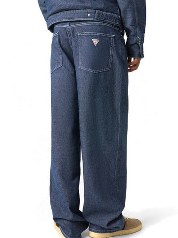 Guess Jeans Gj G20 Baggy 5 Pkt - Jeans Uomo - Indigo Canvas Was