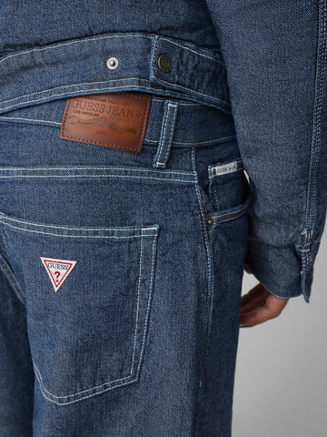 Guess Jeans Gj G20 Baggy 5 Pkt - Jeans Uomo - Indigo Canvas Was
