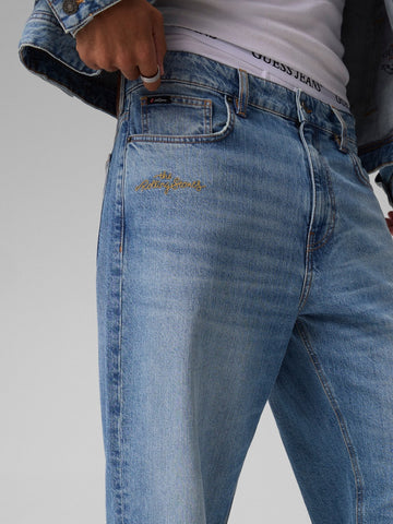 Guess Jeans Gj G18 Relaxed X Rolling Stone - Jeans Uomo - Denim