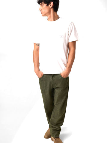 Guess Jeans Gj Reg Fit Pocket Label Tee - T-Shirt Uomo - Alabaster White