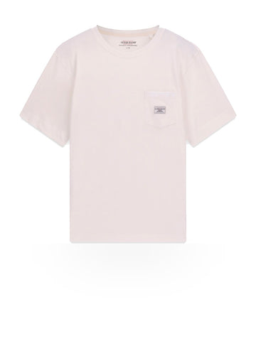 Guess Jeans Gj Reg Fit Pocket Label Tee - T-Shirt Uomo - Alabaster White