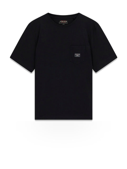 Guess Jeans Gj Reg Fit Pocket Label Tee - T-Shirt Uomo - Jet Black