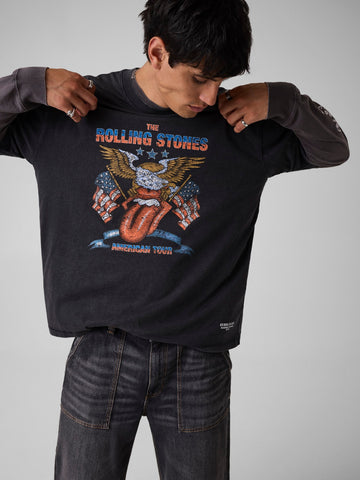 Guess Jeans Gj X Rs Os Fit Eagle Tee - T-Shirt Uomo - Grigio