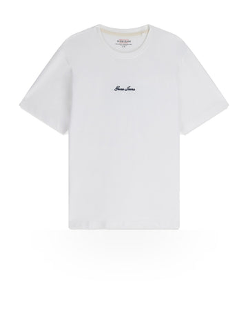 Guess Jeans Gj Reg Fit Script Tee - T-Shirt Uomo - Bianco