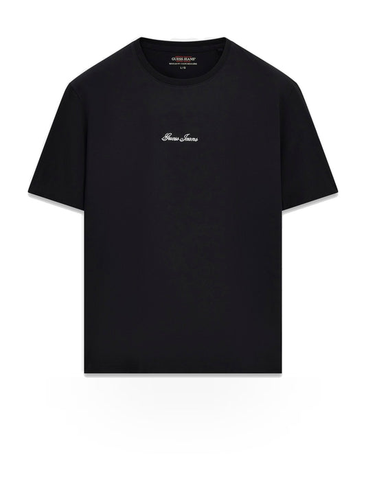 Guess Jeans Gj Reg Fit Script Tee - T-Shirt Uomo - Nero