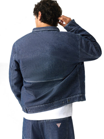 Guess Jeans Gj Workwear Jacket - Capospalla Uomo - Indigo Wash