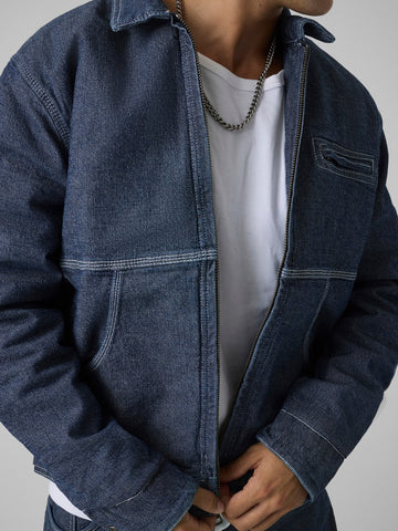 Guess Jeans Gj Workwear Jacket - Capospalla Uomo - Indigo Wash