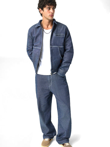 Guess Jeans Gj Workwear Jacket - Capospalla Uomo - Indigo Wash