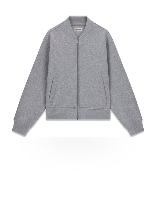Guess Jeans Gj Reg Fit Bonded Scuba Bomber - Felpe Uomo - Grigio