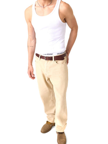 Guess Jeans Gj G18 Relaxed Twisted Seam - Jeans Uomo - Beige