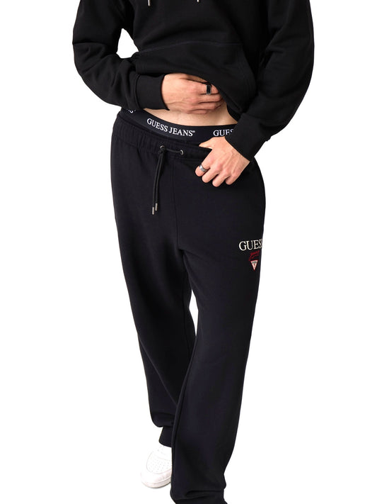 Guess Jeans Gj Baker Logo Jogger - Pantaloni Uomo - Nero