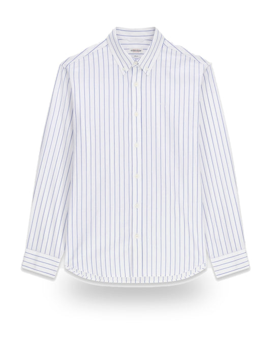 Guess Jeans Gj Regular Fit Yd Oxford Shirt - Camicie Uomo - Bianco/Azzurro